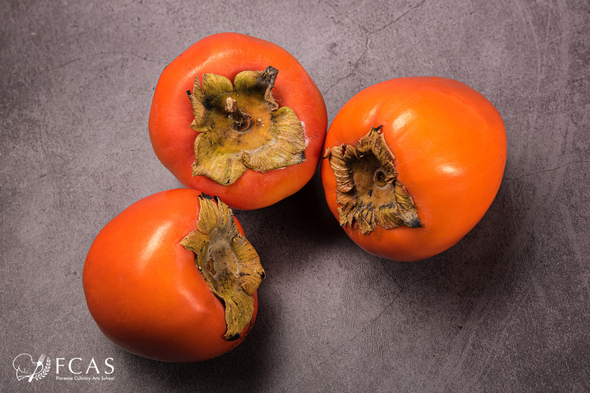 イタリア料理留学　イタリア秋の味覚　柿の画像