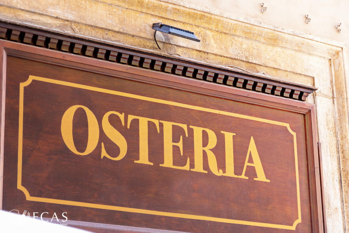 イタリア料理留学　イタリアレストランの種類　オステリア