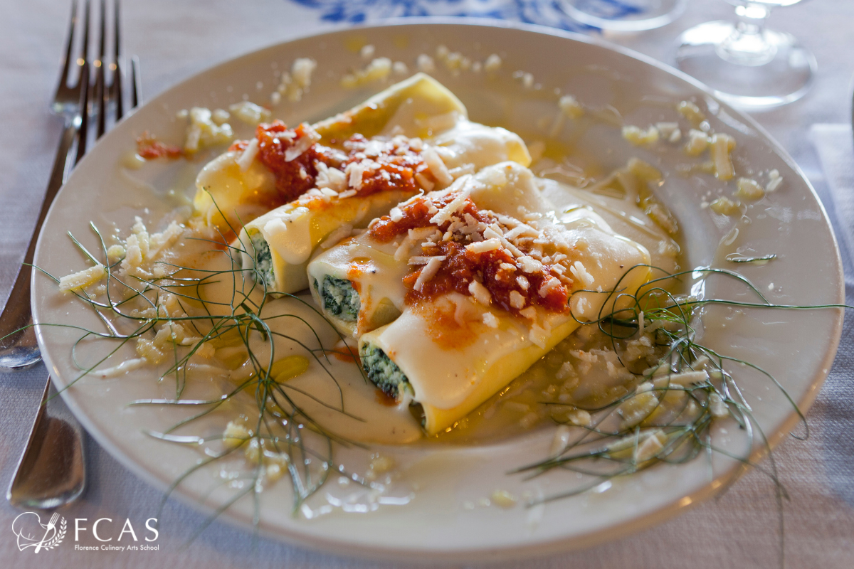 カンネローニ、カンネローニの詰め物、パスタ、、イタリア料理、フィレンツェ、フィレンツェ料理学園、シェフ養成コース、イタリア、フィレンツェ、イタリア料理留学、イタリア留学、イタリア長期留学、イタリア短期留学"