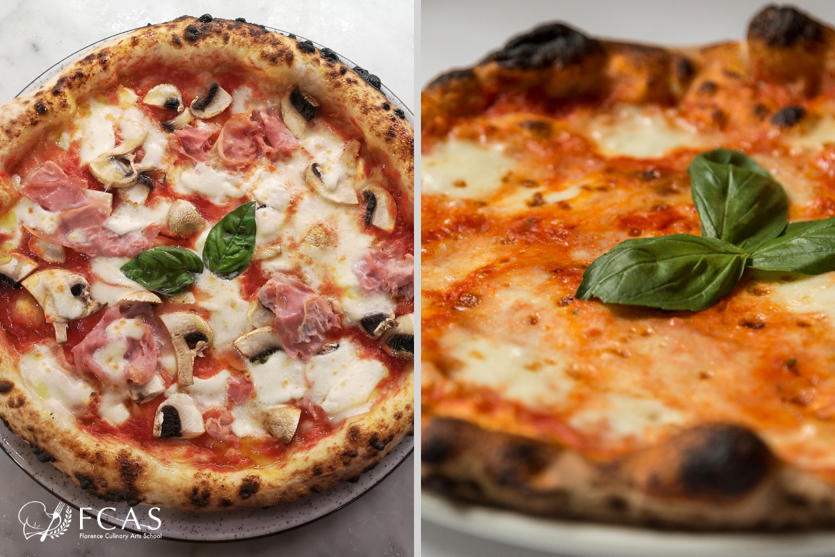 イタリア料理留学　シェフ養成コース　ピッツァ、ピザ、ローマ風ピザ、ナポリ風ピザ