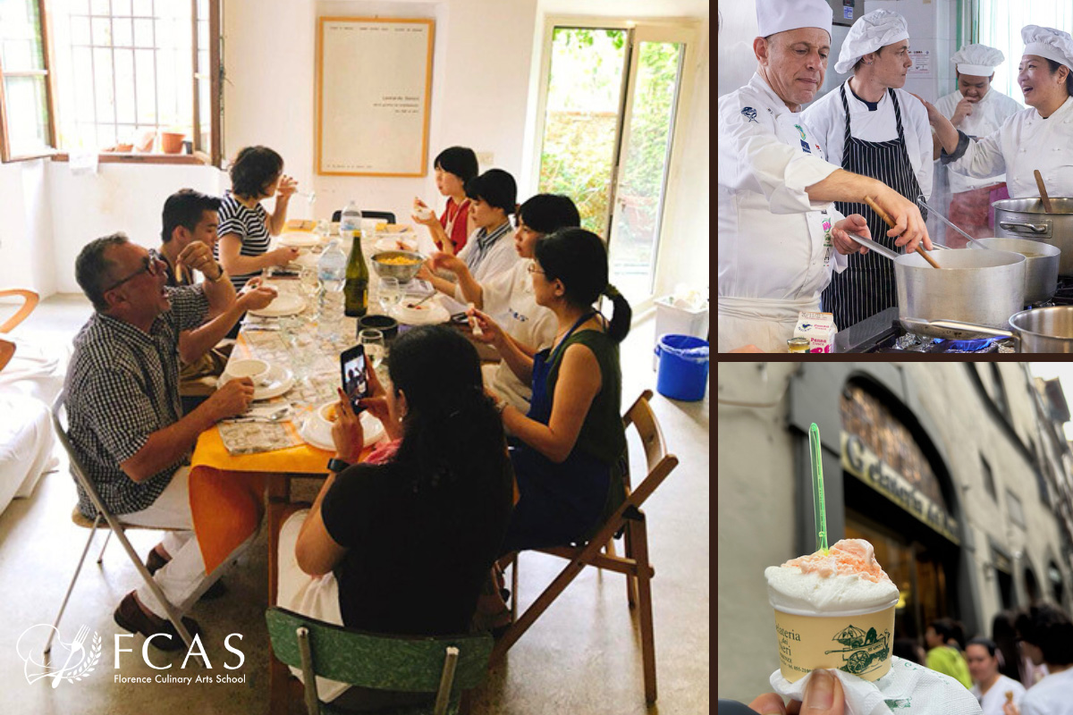 イタリア料理留学　シェフ養成コース　家庭料理コース　ジェラートコース　2024年留学