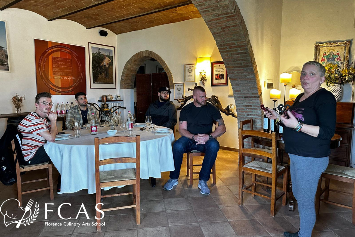 イタリア料理留学　シェフ養成コース　ワイン蔵訪問　イタリア留学体験