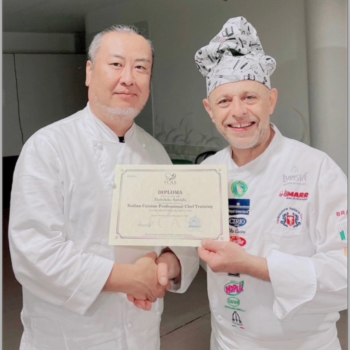 イタリア料理留学 シェフ養成コース卒業生 眞田さん
